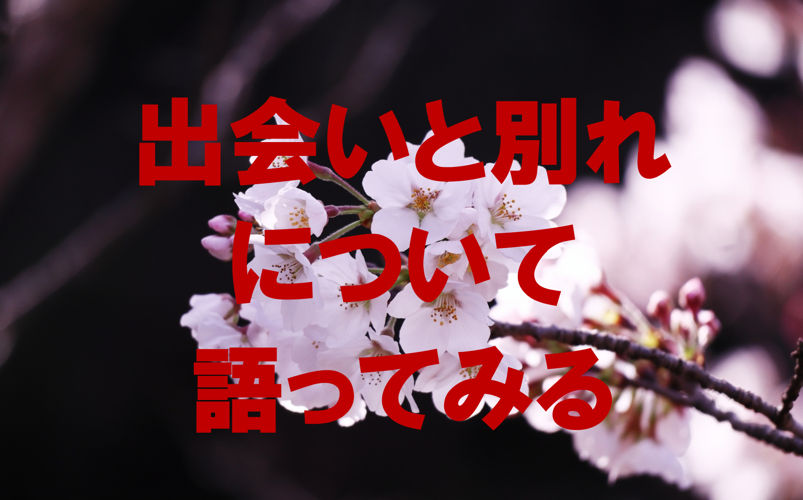 【出会いと別れの意味】出会いや別れを大切にするから、成長できる。